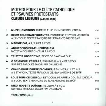CD Claude Le Jeune: Motets Pour Le Culte Catholique Et Psaumes Protestants 114274