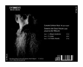 3CD Claude Loyola Allgén: Violin Sonata 330815