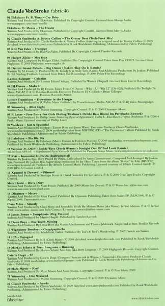 CD Claude VonStroke: Fabric 46
