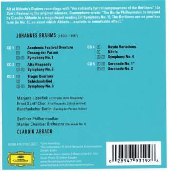 5CD/Box Set Claudio Abbado: Abbado Brahms 179256