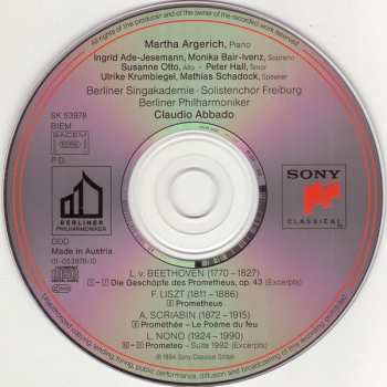 CD Ludwig van Beethoven: Prometheus – The Myth In Music