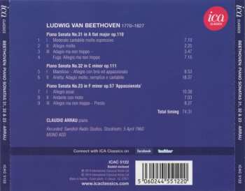CD Claudio Arrau: Beethoven - Piano Sonatas 31, 32 & 23 'Appassionata' 331634