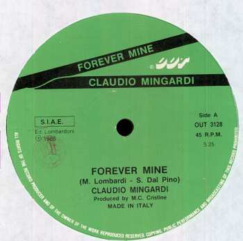 Album Claudio Mingardi: Forever Mine