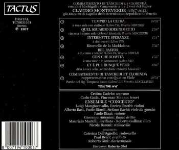 CD Claudio Monteverdi: Combattimento Di Tancredi E Clorinda Con Altri Madrigali e Canzonette a 1 e 2 Voci Del Signor Claudio Monteverde 456403