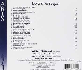 CD Claudio Monteverdi: Dolci Miei Sospiri 114144