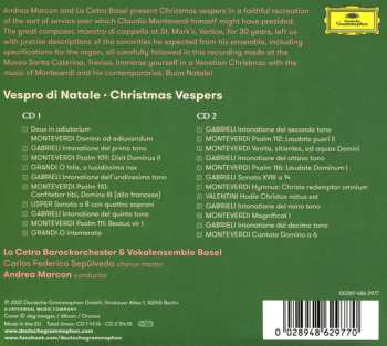 2CD Claudio Monteverdi: Vespro Di Natale - Christmas Vesper 379563