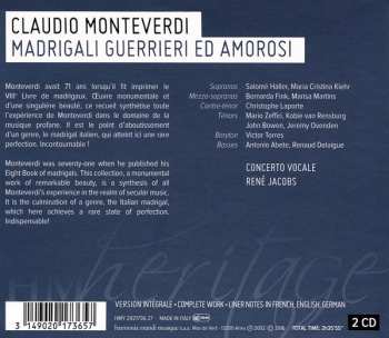 2CD Claudio Monteverdi: Madrigali Guerrieri Ed Amorosi 105464
