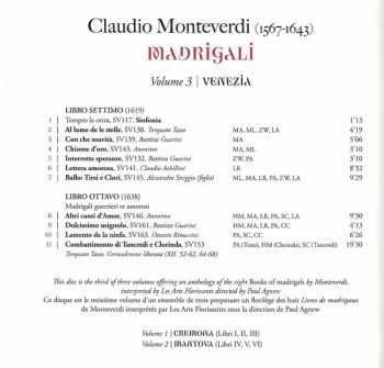 CD Claudio Monteverdi: Madrigali Vol. 3 | Venezia 304379