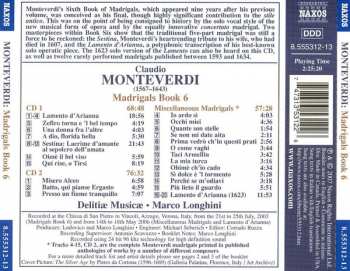 2CD Claudio Monteverdi: Madrigals Book 6 285252