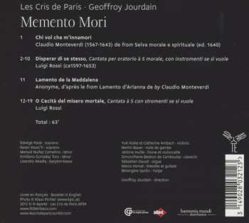 CD Claudio Monteverdi: Memento Mori 299148