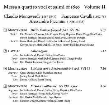 CD Claudio Monteverdi: Messa A Quattro Voci Et Salmi Of 1650 Volume II 316144