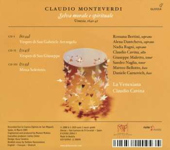 3CD Claudio Monteverdi: Selva Morale E Spirituale 315902