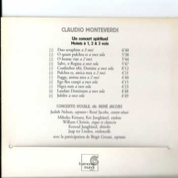 CD Claudio Monteverdi: Un Concert Spirituel 311541