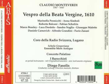 2CD Claudio Monteverdi: Vespro Della Beata Vergine 1610 122249