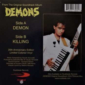 LP Claudio Simonetti: Demons (Original Soundtrack) DLX | LTD | CLR 78595