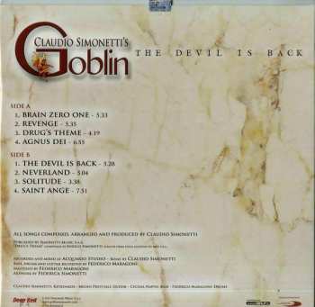 LP Claudio Simonetti's Goblin: The Devil Is Back LTD | CLR 450923