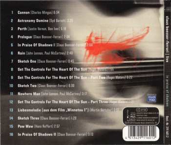 CD Claus Boesser-Ferrari: In Praise Of Shadows · Live 111400