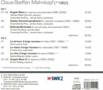 2CD Claus-Steffen Mahnkopf: Angelus Novus Cycle 313924