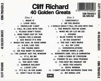2CD Cliff Richard: 40 Golden Greats 221553