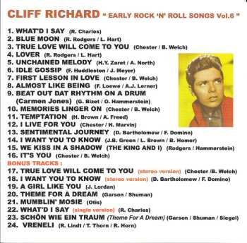 CD Cliff Richard: "Early Rock 'N' Roll Songs" Vol. 6 490480
