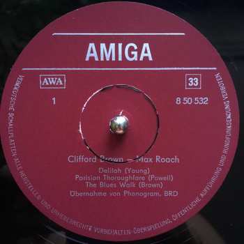 LP Clifford Brown And Max Roach: Clifford Brown - Max Roach 50356