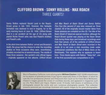 CD Clifford Brown: Three Giants! 495102