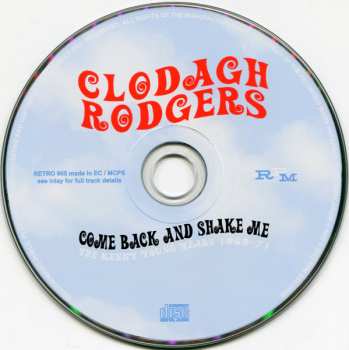 CD Clodagh Rodgers: Come Back And Shake Me: The Kenny Young Years 1969-71 355817