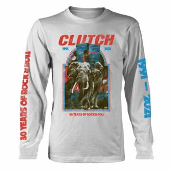 Merch Clutch: Tričko S Dlouhým Rukávem Elephant (white) XL
