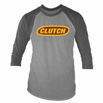 Merch Clutch: Tričko S Tříčtvrtečním Rukávem Classic Logo Clutch (grey Marl/charcoal) S