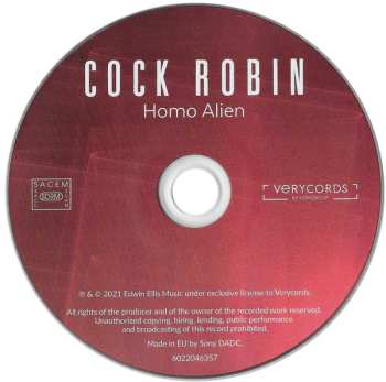 CD Cock Robin: Homo Alien 541001