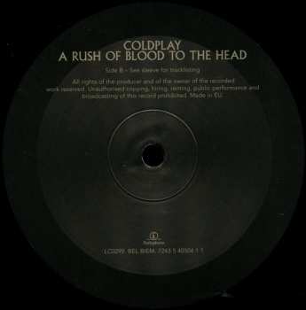 LP Coldplay: A Rush Of Blood To The Head 361712