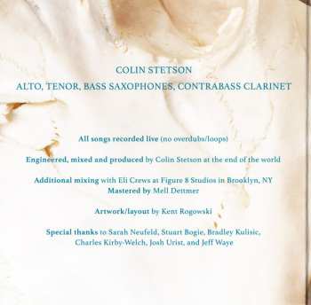 CD Colin Stetson: All This I Do For Glory 98517