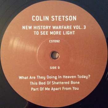 2LP Colin Stetson: New History Warfare Vol. 3: To See More Light 70348
