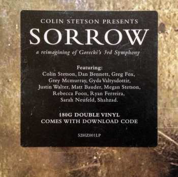 2LP Colin Stetson: Sorrow (A Reimagining Of Gorecki's 3rd Symphony) 129088