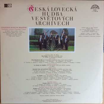 LP Collegium Musicum Pragense: Česká Lovecká Hudba Ve Světových Archivech 278381