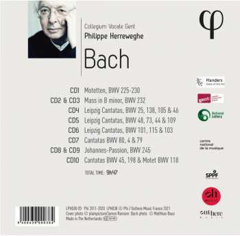 10CD/Box Set Collegium Vocale: Bach 438910
