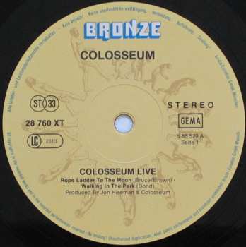 2LP Colosseum: Colosseum Live