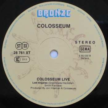 2LP Colosseum: Colosseum Live