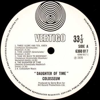 LP Colosseum: Daughter Of Time CLR