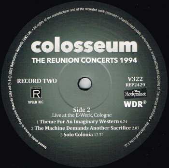 3LP Colosseum: The Reunion Concerts 1994 420615