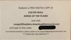 LP Colter Wall: Songs Of The Plains 80616