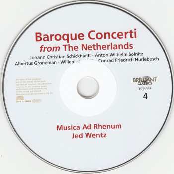 4CD Combattimento Consort Amsterdam: Baroque Concerti From The Netherlands 121098