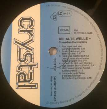 LP Comedian Harmonists: Die Alte Welle 524381
