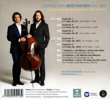 2CD Ludwig van Beethoven: Complete sonatas & variations for Cello & Piano