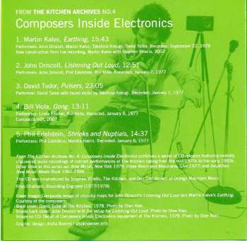 CD Composers Inside Electronics: From The Kitchen Archives No. 4 361560
