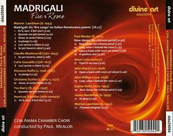 CD Con Anima Chamber Choir: Madrigali: Fire & Roses 379217