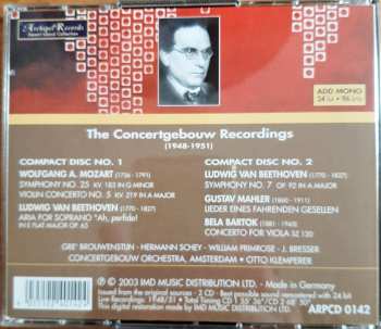 2CD Concertgebouworkest: Klemperer: The Concertgebouw Recordings (1948-1951) 148979