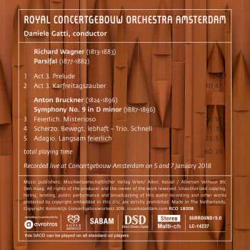 SACD Concertgebouworkest: Wagner Parsifal; Bruckner Symphony No.9 157754