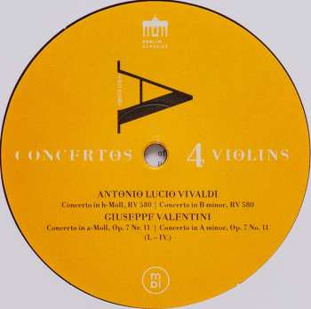 LP Concerto Köln: Concertos 4 Violins 79072