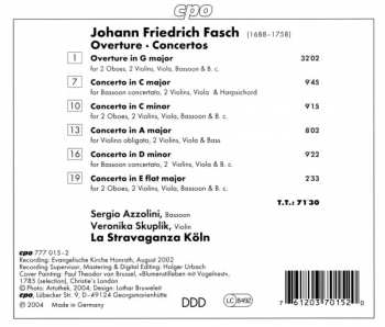 CD Johann Friedrich Fasch: Concertos 277089